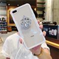 for iPhone 6 6s plus 7 8 plus X  case with gifts crystal pop socket holder and neck lanyard strap. 