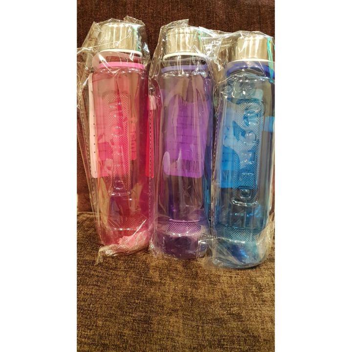 clear transparent plastic water bottles steel cap bottle for school kids, sports out door kitchen, home daily purpoe uases