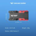 Smiling Shark Flashlight SD-0712 Ultra Bright Rechargeable Type C Emergency Power Bank Flood Light Torch. 