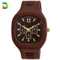 Stylish Square Dial Smooth Silicon Strap Watch for Men's Boys|  Casual Analog Watch for Men. 