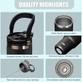Tumbler with Straw and Lid Handle, 900ML Stainless Steel Coffee Mug, Travel Mug Vacuum Insulated Coffee Cup, Leak Proof Double Wall Insulated Coffee Car Cup for Hot Iced Drinks Proof Hot cold Water Bottle Tumbler Fit Car Holder. 