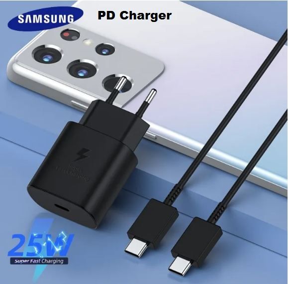 Samsung 25W Super Fast Adapter ,25w PD Charger, Original 25 Watt Charger for Samsung, Best 25w Charger for Samsung phone Galaxy Note 20 Ultra Note10 A70/A7050/A80/A80,A71,A72,A73,A51,A52,A53,A31,A32,A33,A04 ,A02s
