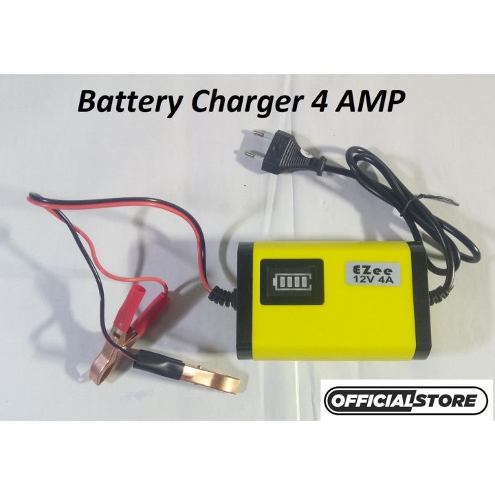 12 volt 4 amp battery charger hotsell