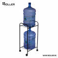 2-Tier Metal Water Bottle Stand with Wheels  Gravity Water Dispenser Stand  Kitchen Trolley Organizer  Made in Pakistan  Roller.pk   water cooler stand, Iron made stand ideal for all sizes of water coolers, Water cooler stand metal rack with iron. 