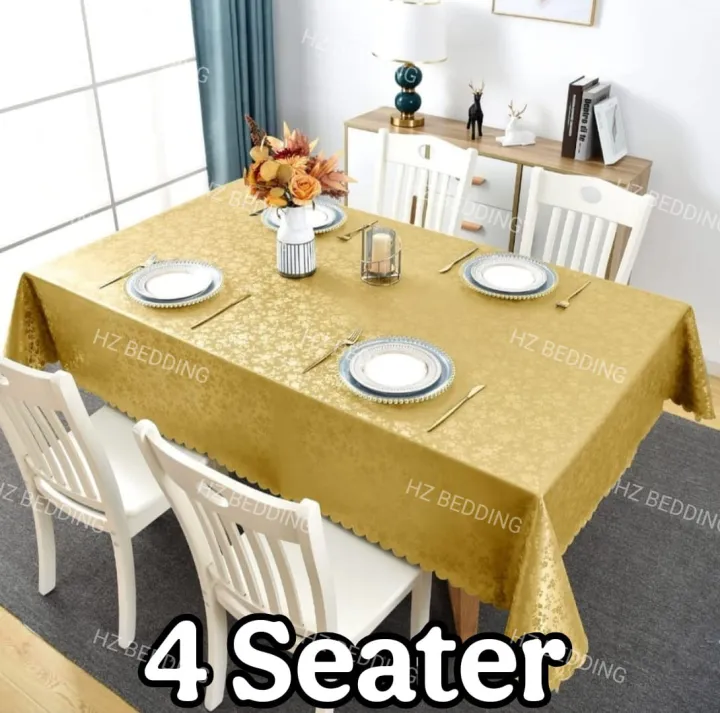 4%206%20&%208%20Seater%20Tablecloth%20with%20beautiful%20Spill-Proof%20Table%20Cloth%20in%20Washable%20Oil%20Proof%20anti-scalding%20Pvc%20Vinyl%20Table%20Cover%20Decoration%20for%20Kitchen%20Dining%2060X90%20-%20Image%206