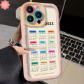 Fashion Calendar New Year's 2025 Case for Vivo Y15 Y36 Y18 Y03 Y100 Y17 Y22 Y02 Y20 Y16 Y28 Y21 Y30 Y12s Y11 Y20i Y31 V30 Y17s Y12 Y27 Y27s Y35 Y91 Y51 Y12i Y22s Y21s Y91C CuteCase. 