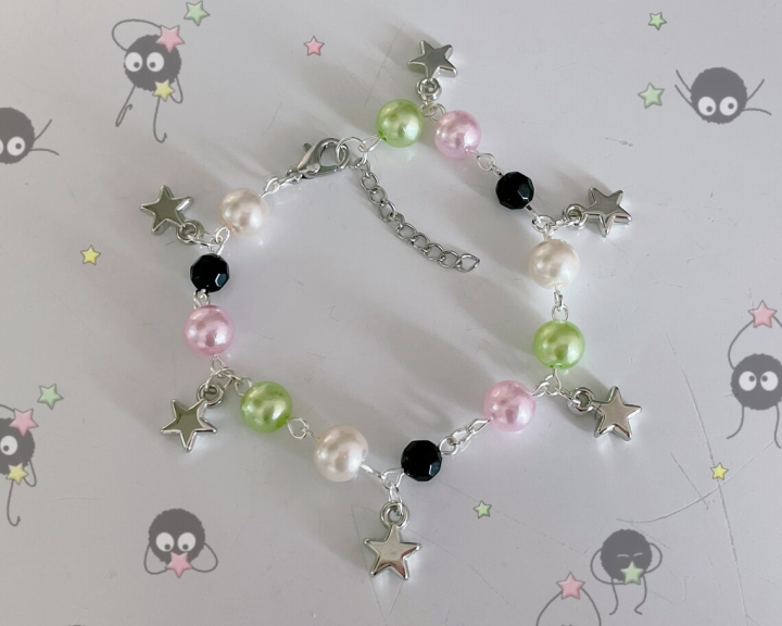 Handmade Studio Ghibli inspired Charm Bracelet - cutecore cottagecore Jewelry