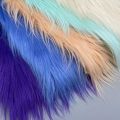 CGGJNUOH 8cm White Long Faux Fur Fabric Handmade Immitation Fur Soft Plush Clothing Fabric Toys Beard Hair Christmas Sewing Accessories. 