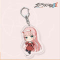 Japan Anime DARLING In The FRANXX Keychain 02 ZERO TWO Cosplay Cute Pendant Men Women Key Chain Car Bag Jewelry Accessories Gift. 