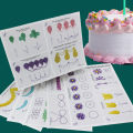 Sugarcraft Icing 23 Sheet Cake Drawing Paper Mould Practice Board Decorate Kitchen，Dining & Bar. 