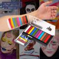 Green forest Body Painting Fluorescence Drama Show Role Play Face Body Makeup Palette. 