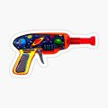 Gun sticker  Pack of 1  for laptop, mobile back, water bottles, notebook . 