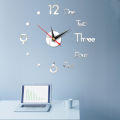 3D Wall Clock Creative DIY Wall Clocks -Removable Art Decal Mirror Stickers Living Room Home Decor Self Adhesive Hanging Watch. 