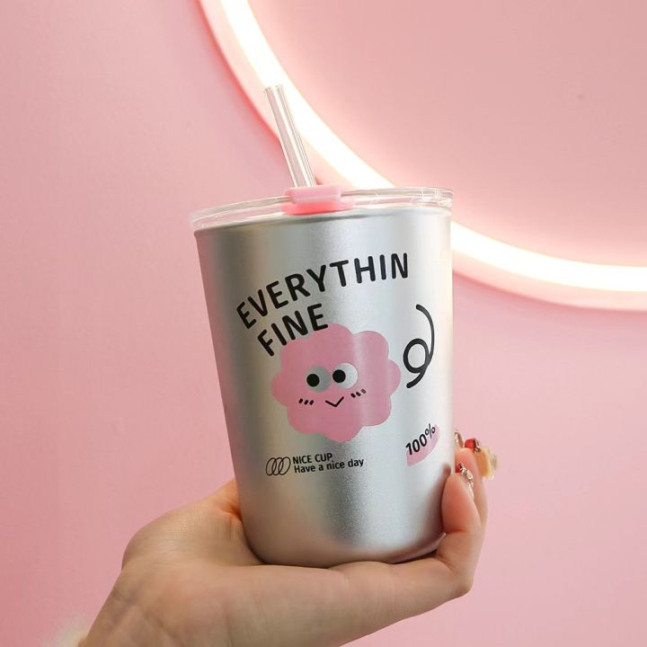 2%20Way%20Drinking%20HOHO%20Aesthetic%20Glass%20Cup''%20Straw%20Tumbler%20Glass%20Drinking%20Bottle%20350ml%20Coffee%20Tumbler,%20Leak-Proof%20Travel%20Cup%20-%20Image%209