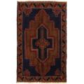 Authentic Hand-Woven Turkish Design Super Quality Home Decor Blue Color Qaleen  2'8 x 4'5 (ft)  #R19640. 