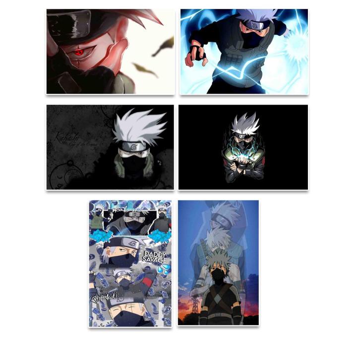Kakashi Hatake Naruto manga photo cards (Pack of 6)