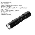 HelloWorld Mini Torch Light Wear-resistant Super Bright LED Flash Light. 