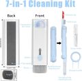 7 in 1 Computer Keyboard Cleaner Brush Kit Earphone Cleaning Pen For Headset Keyboard Cleaning Tools Cleaner Keycap Puller Kit Portable Multifunctional Cleaning Tool for PC Monitor/Earbud/Cell Phone/Laptop/Computer/Bluetooth Earphones. 