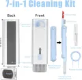 7 in 1 Computer Keyboard Cleaner Brush Kit Earphone Cleaning Pen For Headset Keyboard Cleaning Tools Cleaner Keycap Puller Kit Portable Multifunctional Cleaning Tool for PC Monitor/Earbud/Cell Phone/Laptop/Computer/Bluetooth Earphones. 