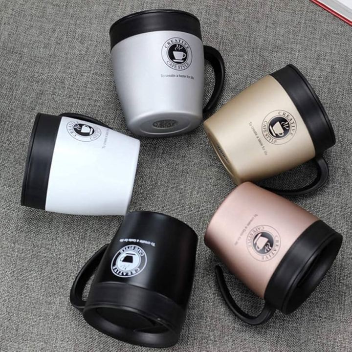 Ingenuity%20Leisure%20Vacuum%20Insulation%20Cup%20Creative%20Cafe%20Style%20Stainless%20Steel%20Travel%20Mug%20With%20Lid%20&%20Steel%20Spoon%20(330ML)%20-%20Image%202