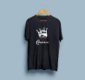 Half Sleeves T Shirt For Girls new stylish design (Queen) Casual Wear ,Export Quality , Round Neck. 