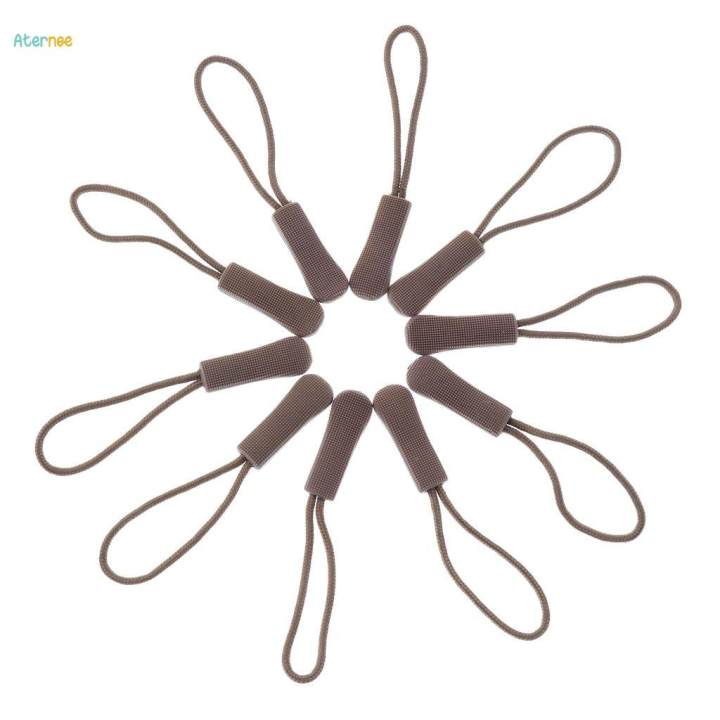 3x10pcs%20Zipper%20Pull%20Cord%20Zip%20Puller%20Fastener%20Slider%20Replacement%20Tan%20-%20Image%206