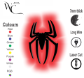 InsideDecors(ID) Spiderman 3D LED Night LED Light - Spider Logo Wall Decor | Marvel Superhero Game Room Sign | Christmas Gift for Kids & Fans | Glowing Spider Wall Art. 