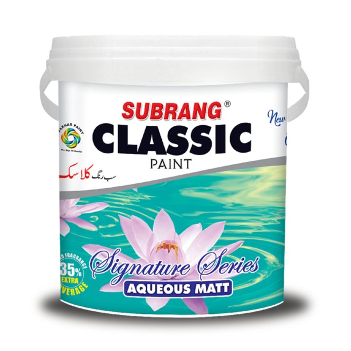 Subrang Classic Aqueous Matt (Water BasSubrang Classic Aqueous Matt (Water Base) Signature Series | All Colors Available | 3.64 Liters Gallon