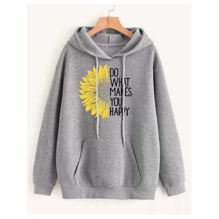 hoodie SUNFLOWER Printed Kangaroo Hoodie Pocket Drawstring