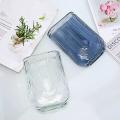 IKEA U-Shaped Glass Vase Blue - 15 CM | Modern Geometric Flower Vase for Home Decor & Centerpieces. 