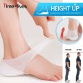 1 Pair Concealed Footbed Enhancers Invisible Height Increase Silicone Insoles Pads. 