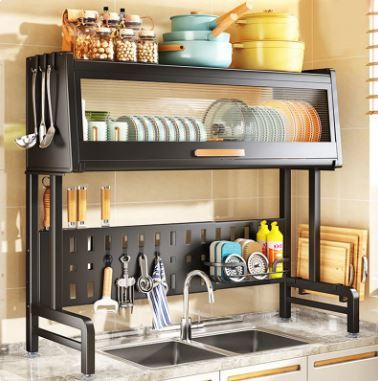 3-tier%20dish%20drying%20rack%20with%20over-the-sink%20placement%20for%20efficient%20use%20of%20kitchen%20space%20Sturdy%20Stainless%20Steel,%20Durable%20and%20rust-resistant%20construction%20for%20long-lasting%20use,Adjustable%20Dish%20Drainer%20-%20Image%202