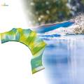 1 Pair Hand Swimming Fins Silicone Frog Flippers for Snorkeling Surfing en Cyan. 