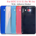 Original Battery Cover Rear Door With Camera Lens+Flash Light+Logo For HTC U11 U11 Life Back Glass Cover Replacement. 