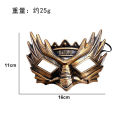 2025 Guanghan Bronze pirate battle armor dragon-shaped lion shield buckler horn shield eye mask mask set. 