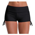Women White Tight Shorts Summer Yoga Sporty Fitness Ruched Mini Short Pants With Drawstring Clothing. 