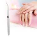 Stainless steel gel nail acrylic nails shaping tweezers clip art tool straight curved rhinestone stud fashion tools. 