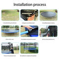 Trampoline 5 Feet Round Trampoline and Enclosure with spring kids bounce ring, jumping castle. 