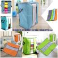 Durable Foldable Pillow Blanket Clothes Storage Zipper Bag Case Organizers Closet Storage Box 67L. 