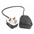 UK 3 Extension Power Cord,IEC UK Male Plug to Female Outlet Socket HongKong Power Cable Extented(UK Plug,0.). 