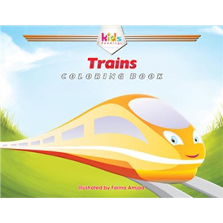 Trains: Colouring Book By farina amjad | Daraz.pk