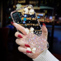 For Vivo Y30 Back Cover Luxury 3D Diamond Butterfly Shiny Glitter Gold Foil Space Starry Cases Clear Soft Silicone Bumper Mobile Phone Case for Girls Boy. 