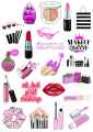 Multiple Makeup Stickers Available in Different Varieties Best For Girls Who Love Makeup Aesthetic and Cute Stickers. 