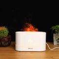 Flame Essential Oil Diffuser, 180ml Night Light, USB Ultrasonic Mist Upgrade 7 Colour Lights Aromatherapy Diffuser, Super Quiet Air Humidifier, Electric Aroma Diffuser, Waterless Auto-Off Suitable For Home Office Room, Bedroom, Automatic Closing, White, |. 