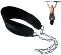 Fitness Dip Belt with Chain for Weightlifting, Dip Belt, Dip Belt, Leather Belt, Weightlifting Belt and Bodybuilding Workouts, Comfortable Waist Support for Men and Women, Dip Belt Weight Lifting Chain Exercise Gym Training Neoprene. 