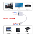 HDMI TO VGA Converter with Sound Audio Cable. 