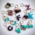 Custom letter keychains /keychains for girls /keychains for boys resin keychain/hanging keychains. 