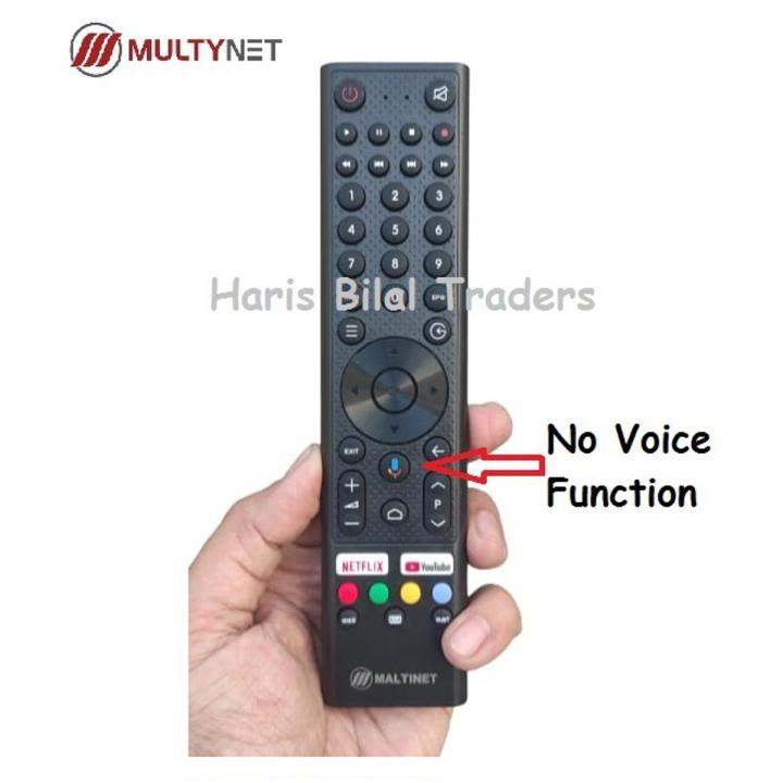 MultyNet SMART LED TV Remote Control Without Voice command with YouTub & Netflx button