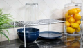 Inside Cabinet Rack Kitchen Accessories Storage Desktop Shelf Organizer. 