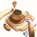 Cute Funny Cat Style DIY Ceramic Machine Craft Art Craft Electric Pottery Set Kids Painting Handmade Art Mini Pottery Wheel  with USB POWERD Toy Kit for girlS. 